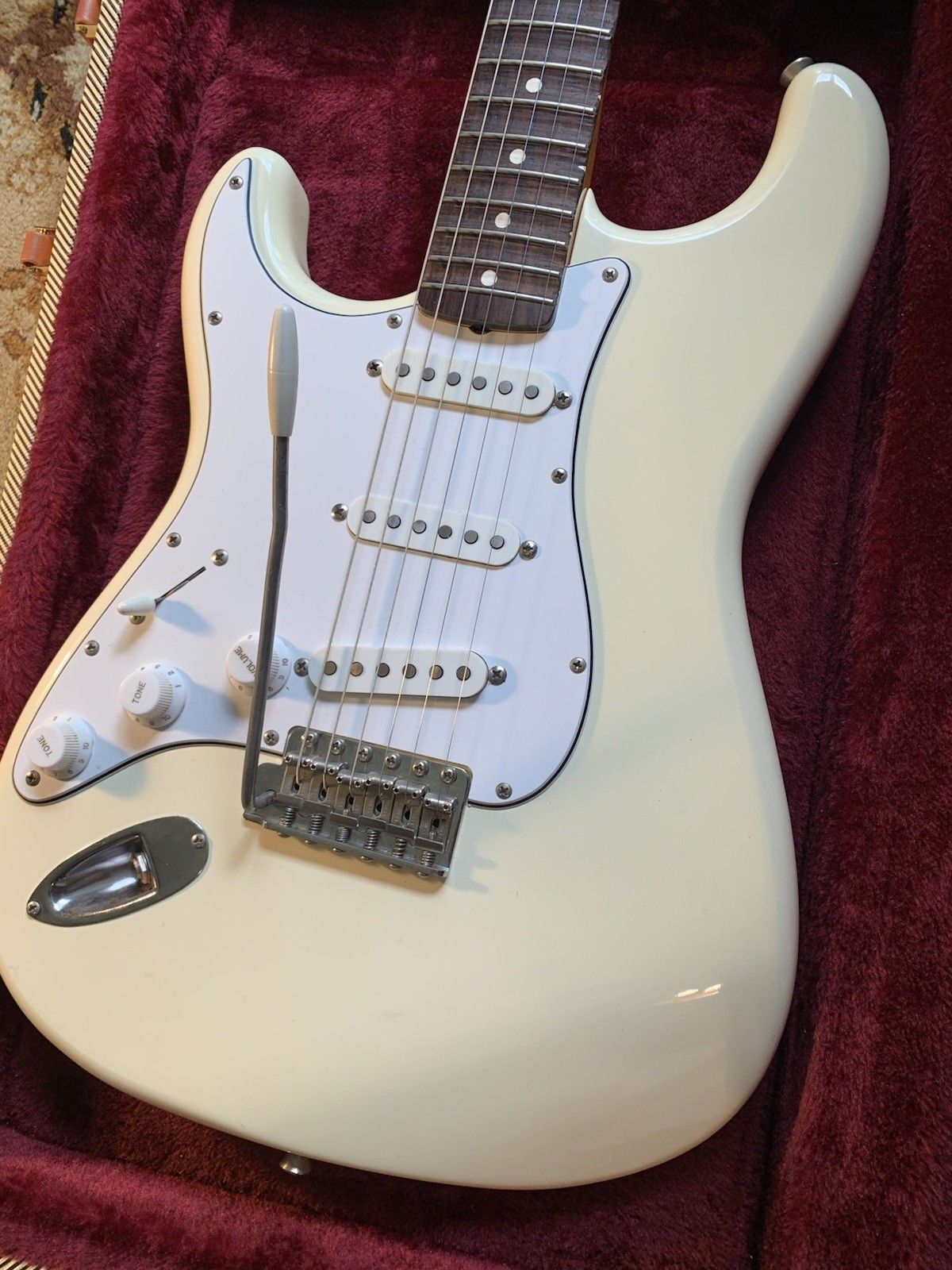 Super rare 1983 Fender Japan ST62-65 Left-hand JV Fujigen Scalloped freeshipping