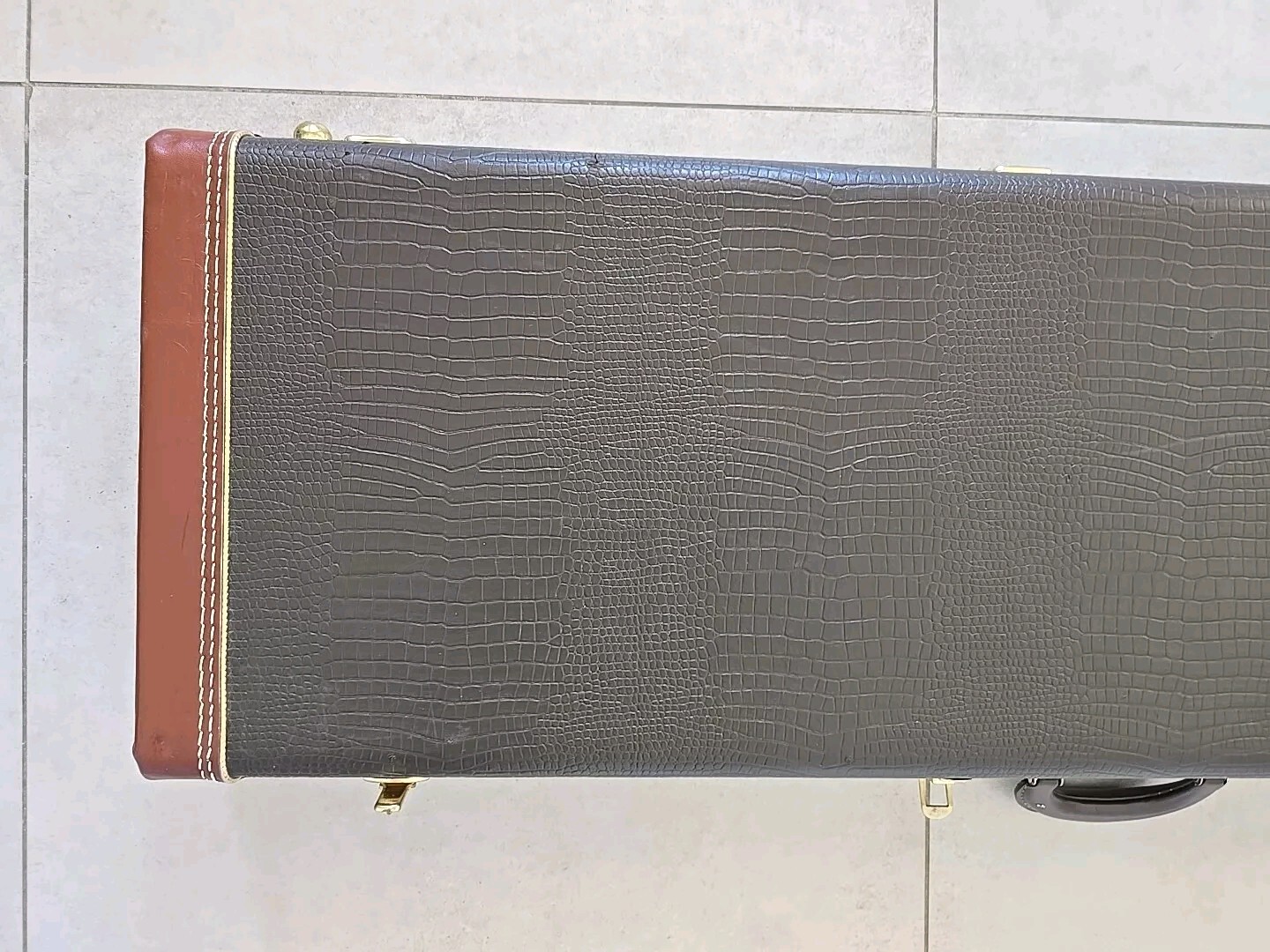 RARE Exclusively DeTemple G&G Guitar Case Brown Ext – Red Interior Made In USA