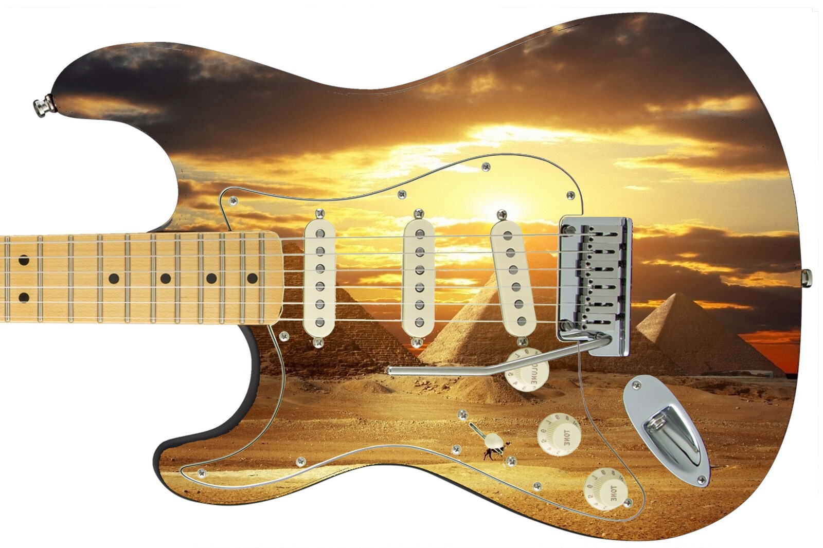Guitar/Bass Skin Axe Wrap Re Skin Vinyl Wrap Decal Sticker When in Egypt 006