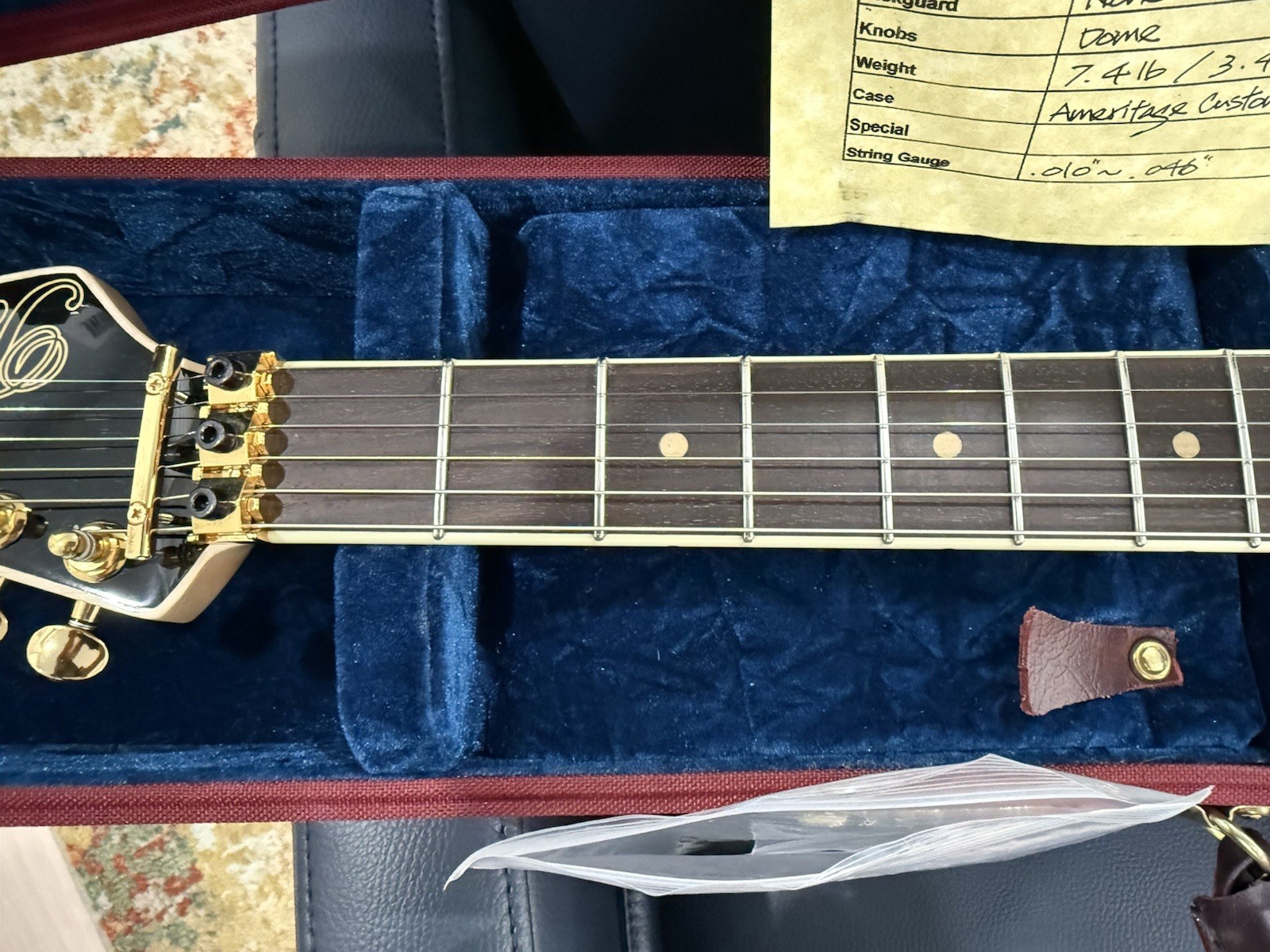 Pensa MK-1 Classic Flat Top Electric Guitar Solid Body Amber RH 6-String Case