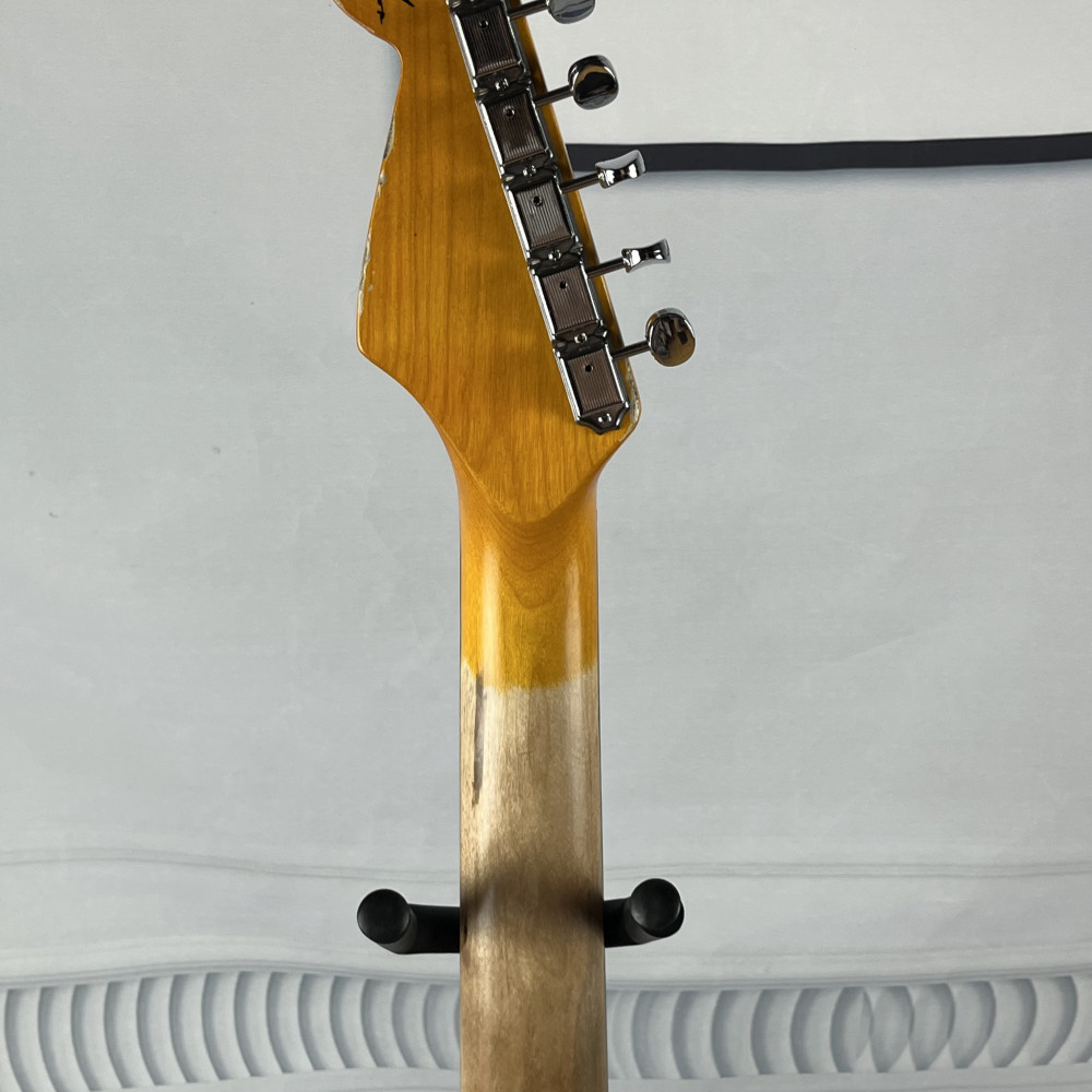 In stock Heavy Relics Sunburst Aged Electric Guitar Rosewood Fingerboard 21 fret