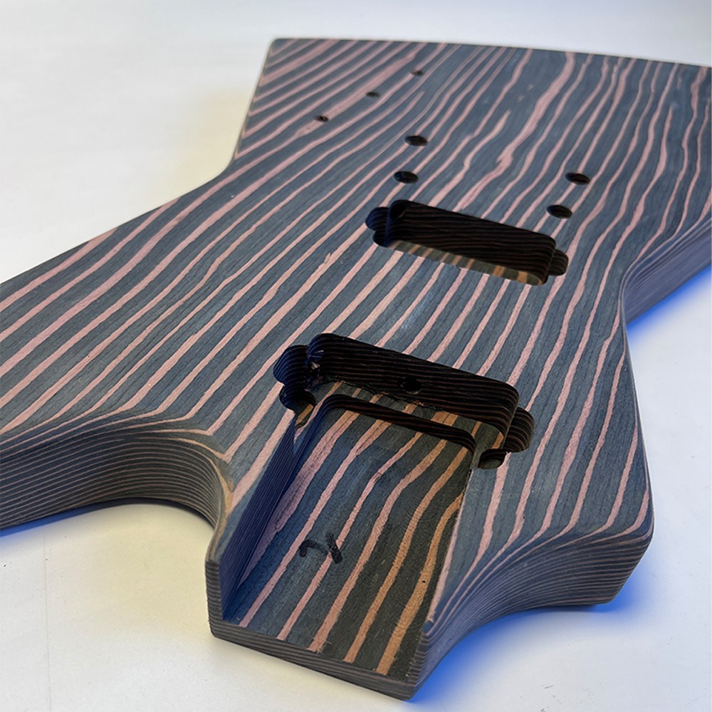 DIY Electric Guitar Kits Unfinished Zebrawood Bone Nuts Set Neck Free Shipping