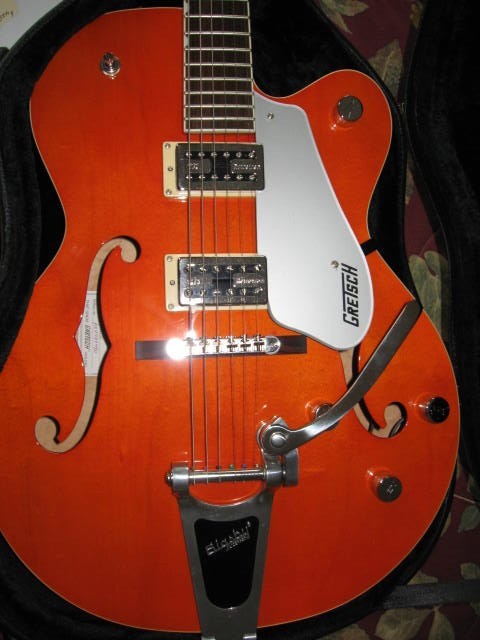 GRETSCH ORANGE G5120 2007 MINT BLACK HARDSHELL CASE #570-10