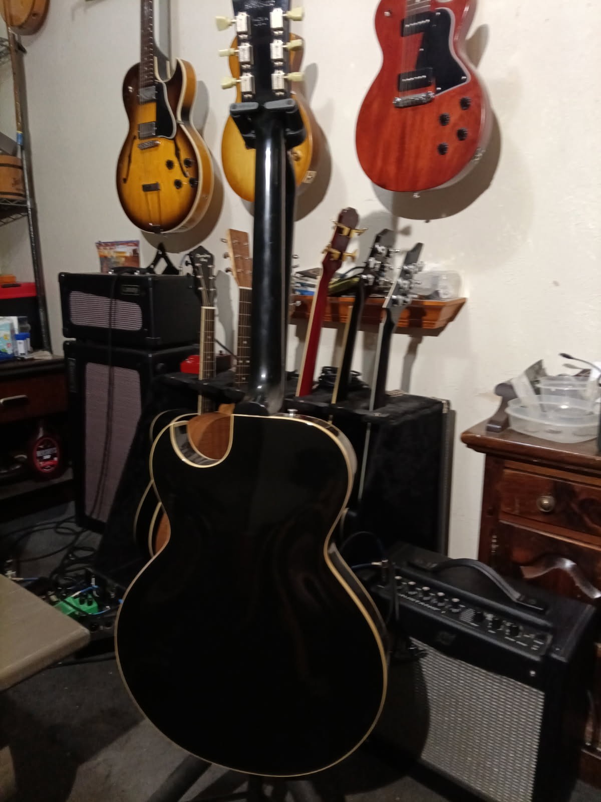 Gibson ES-355 Electric Guitar Black Hollow Body 6 String Right-Handed