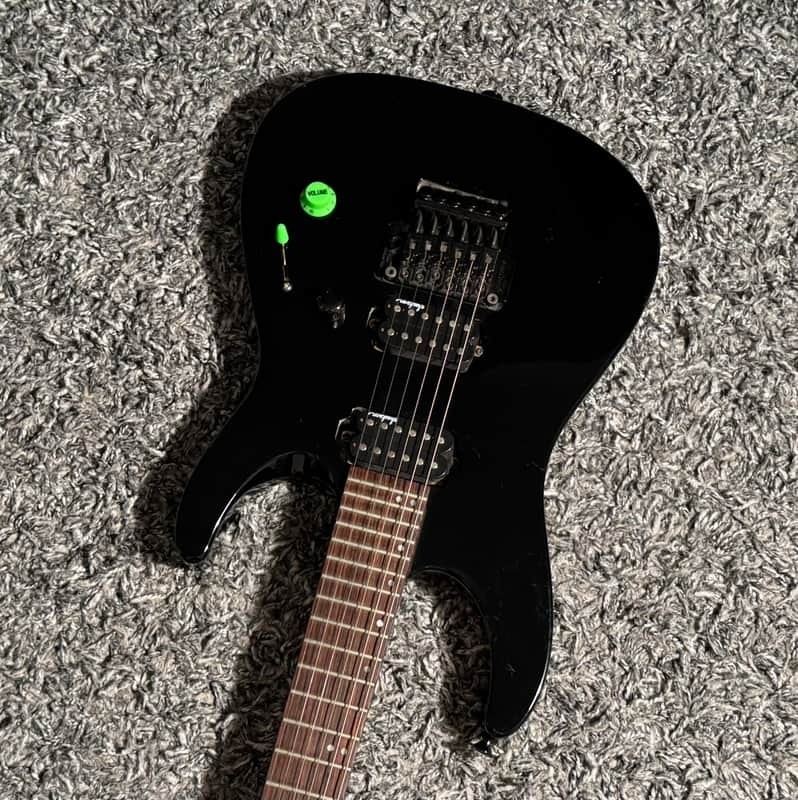 1995 MIJ Jackson Dinky Reverse Headstock Professional Series Gloss Black HH