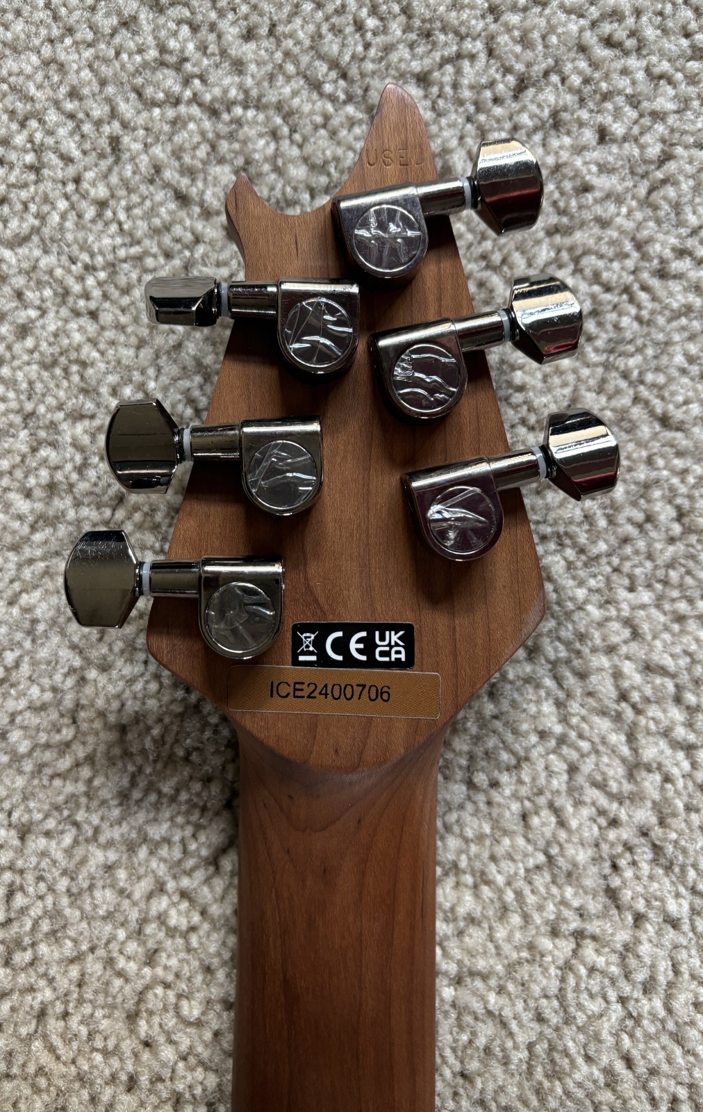 EVH Wolfgang WG Standard Exotic Zebrawood Electric Guitar, Natural Finish