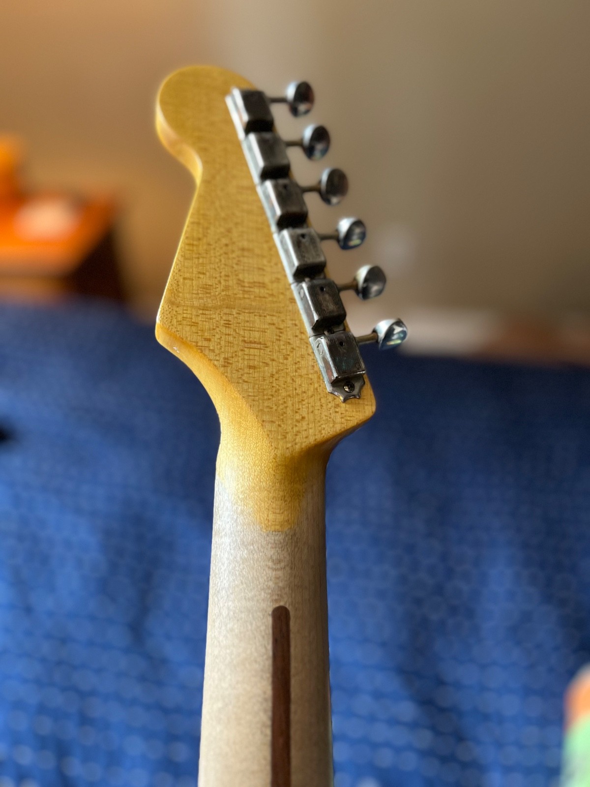 Custom Musikraft Guitar Stratocaster – 2019 Sonic Blue Plek’d