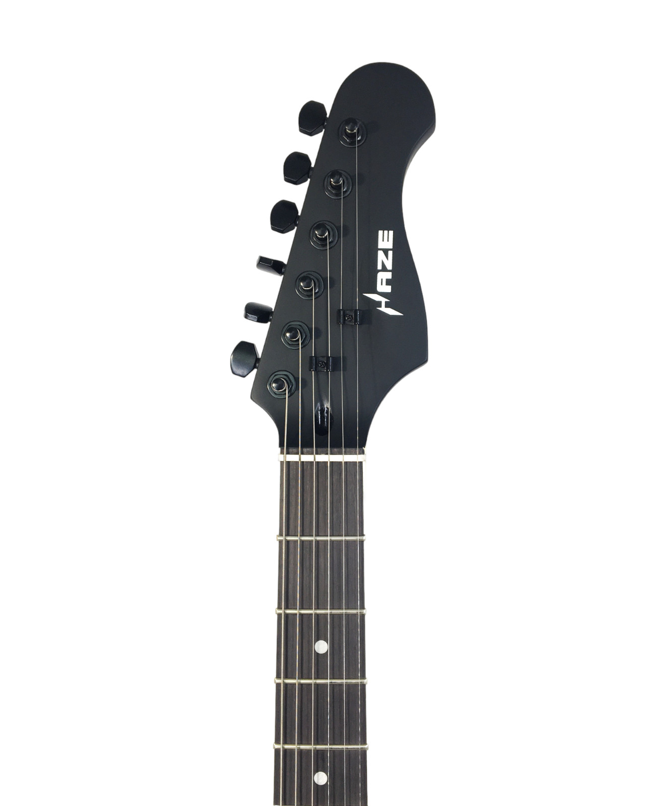 Haze Satin Black Semi-Hollow Body Electric Guitar, H-H + Free Gig Bag. HSE-501BK