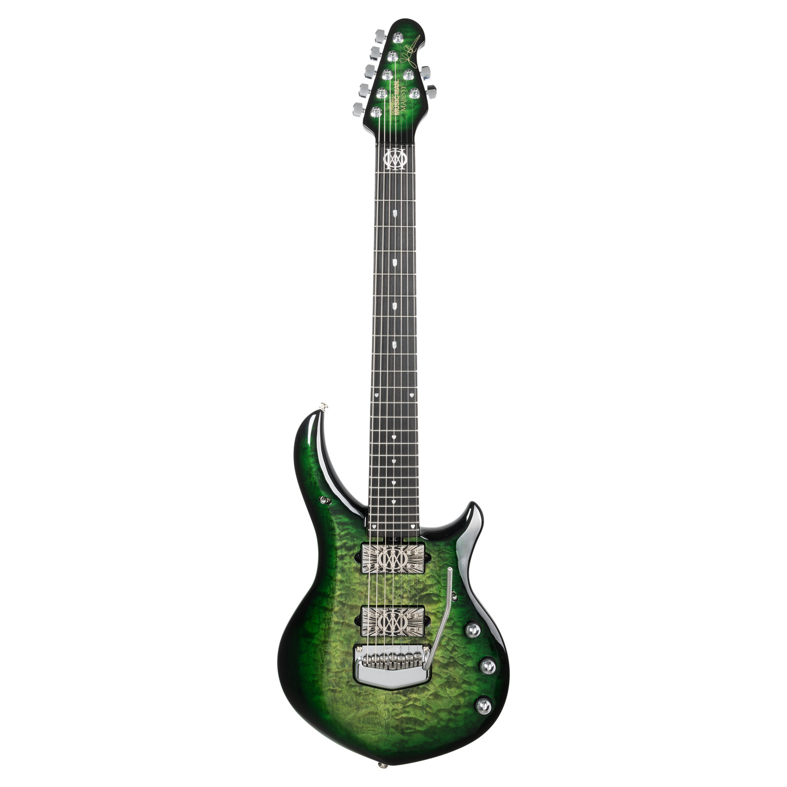 Ernie Ball Music Man BFR Majesty 7 7-Str Electric Guitar – Malachite – Open Box