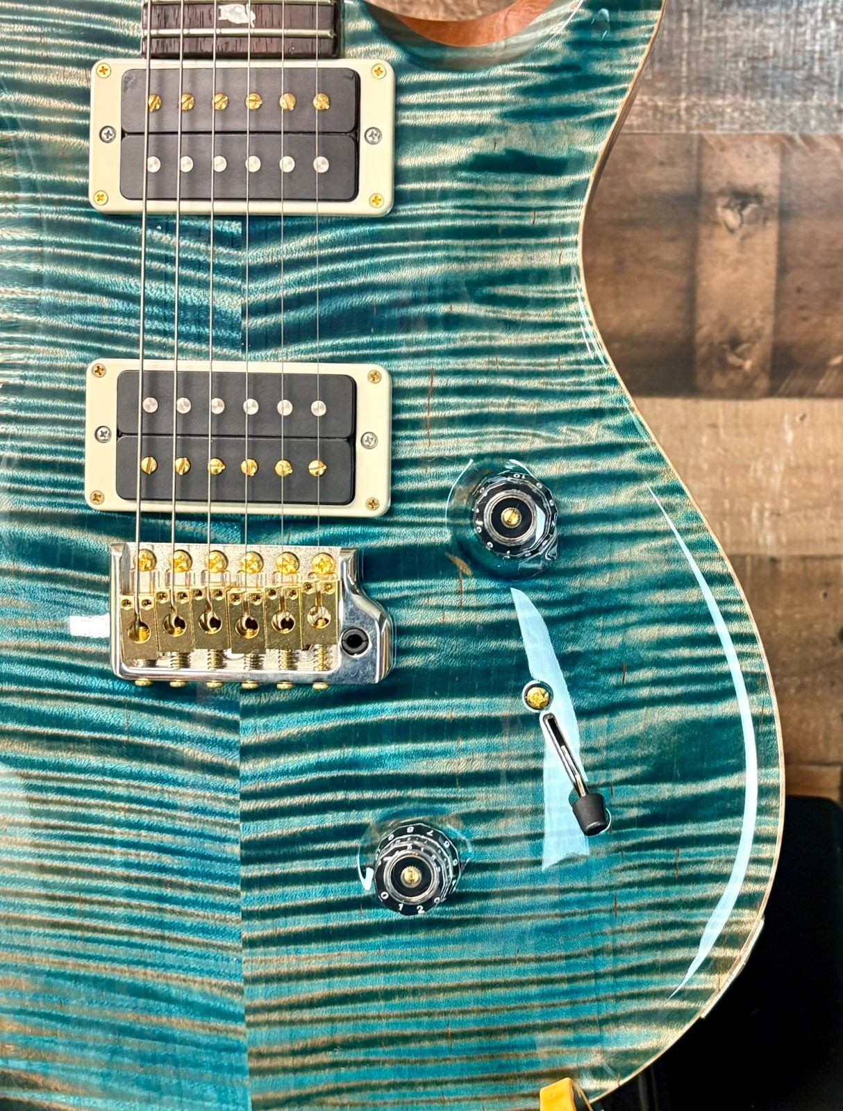 PRS Custom 24 10-Top, Carroll Blue, Free Ship, Hardcase, 980