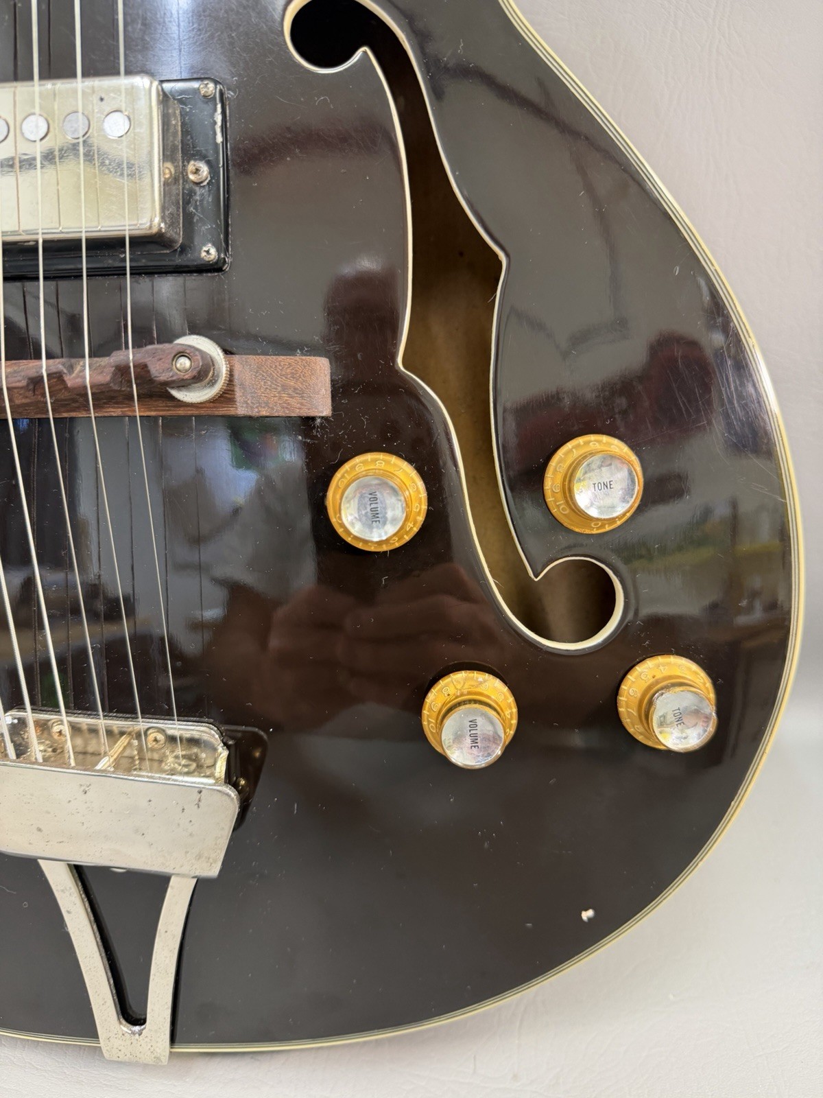 Vintage Crown Semi Hollow Guitar 60’S Made in Japan by Kawai Teisco