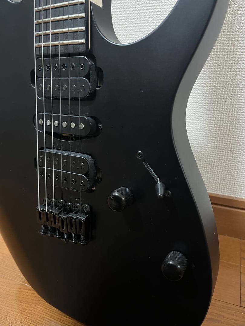 Ibanez RG6HSHFX Electric Guitar Super Wizard 5pc Maple/Walnut Neck Black
