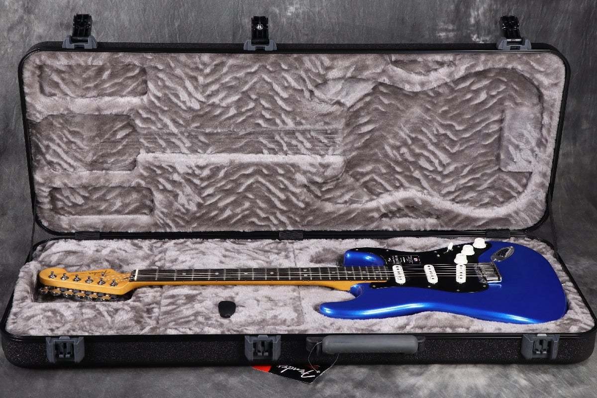Fender American Ultra II Stratocaster Ebony FB Noble Blue Used Electric Guitar