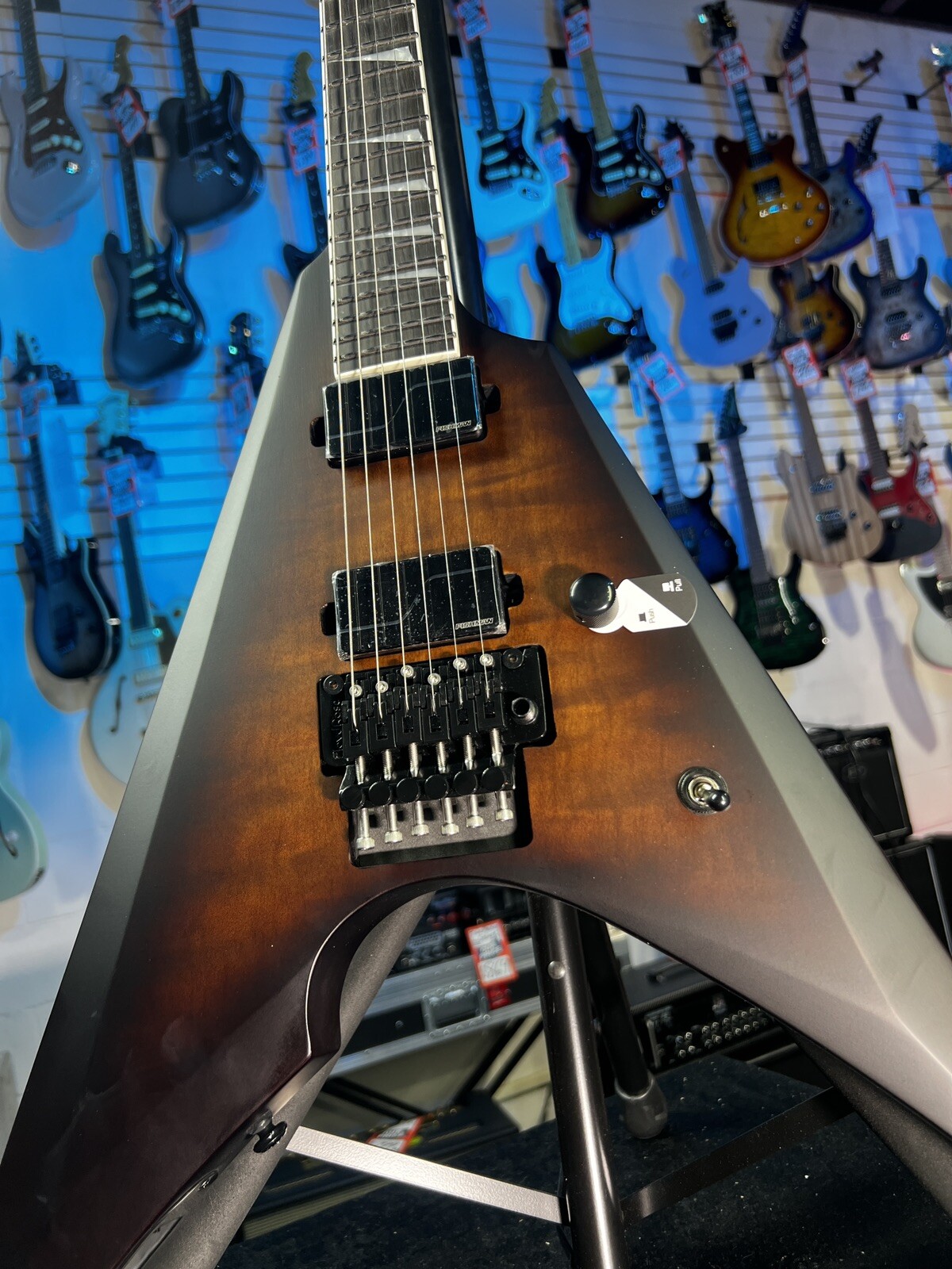 ESP LTD Arrow-1000 Electric Guitar – Dark Brown Sunburst Satin GET PLEK’D! 767