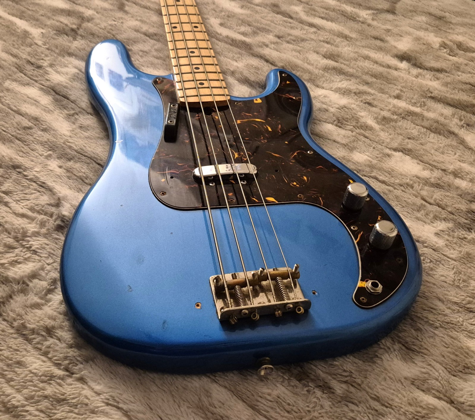 Maya Telecaster Bass – Vintage ’70s Japan – Lipstick Pickup – Blue – MIJ P-Bass