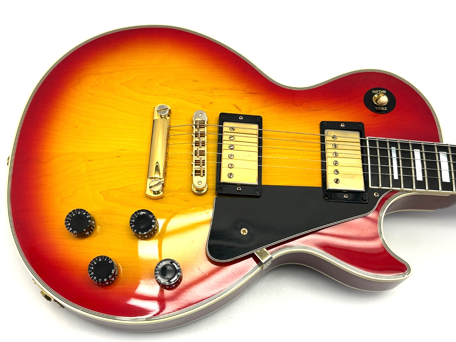 2005 Gibson Les Paul Custom Shop Electric Guitar Heritage Cherry Sunburst #37