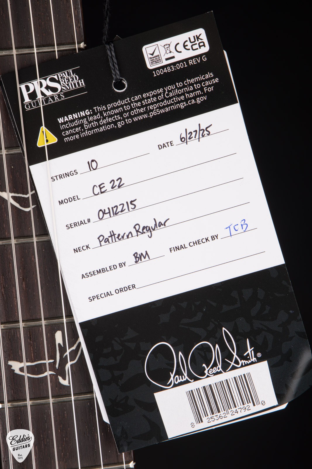 PRS CE 22 Limited Edition – Carroll Blue #412215