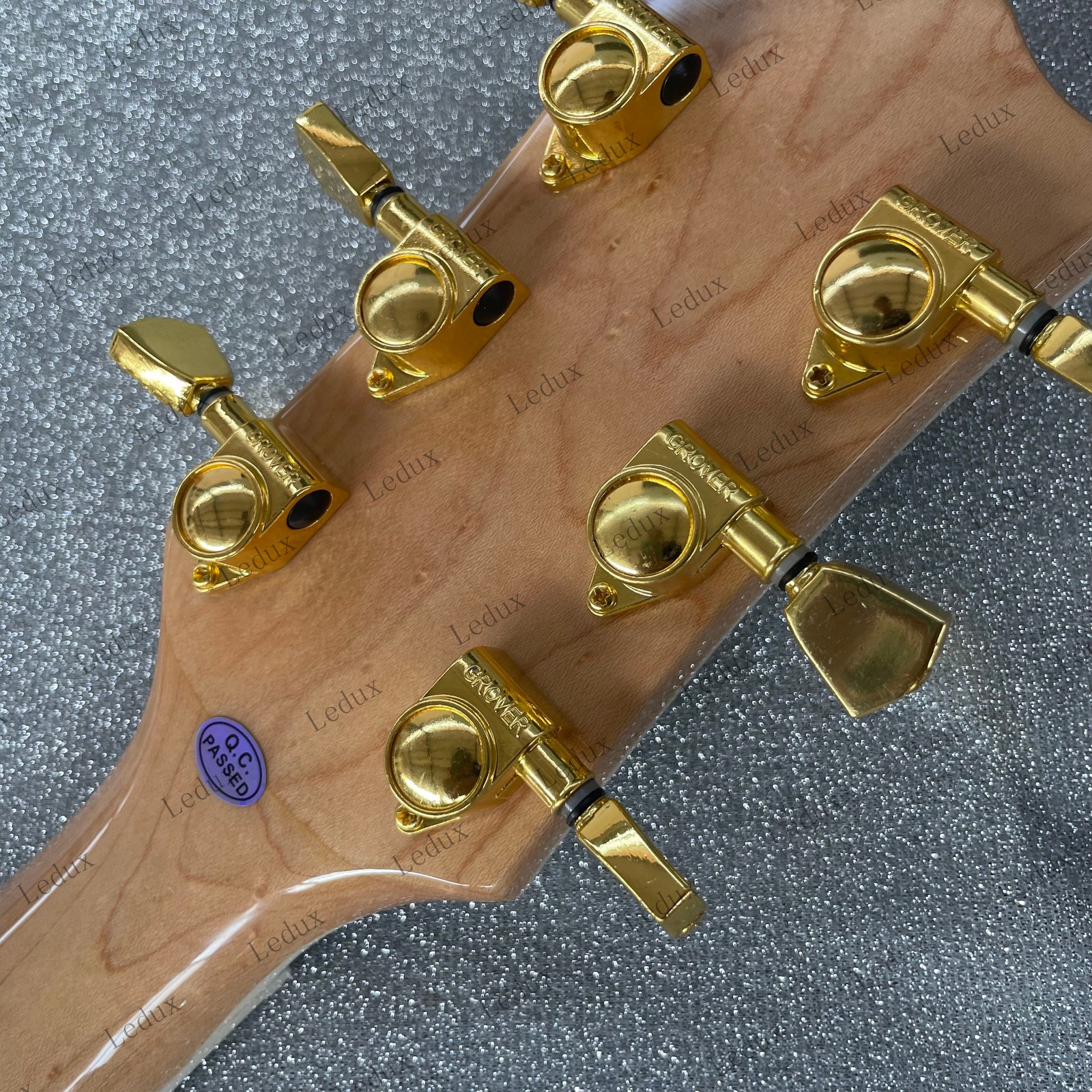 Gloss Natural Wood Full Hollow Archtop Codux HH Gold Hardware JazzElectricGuitar