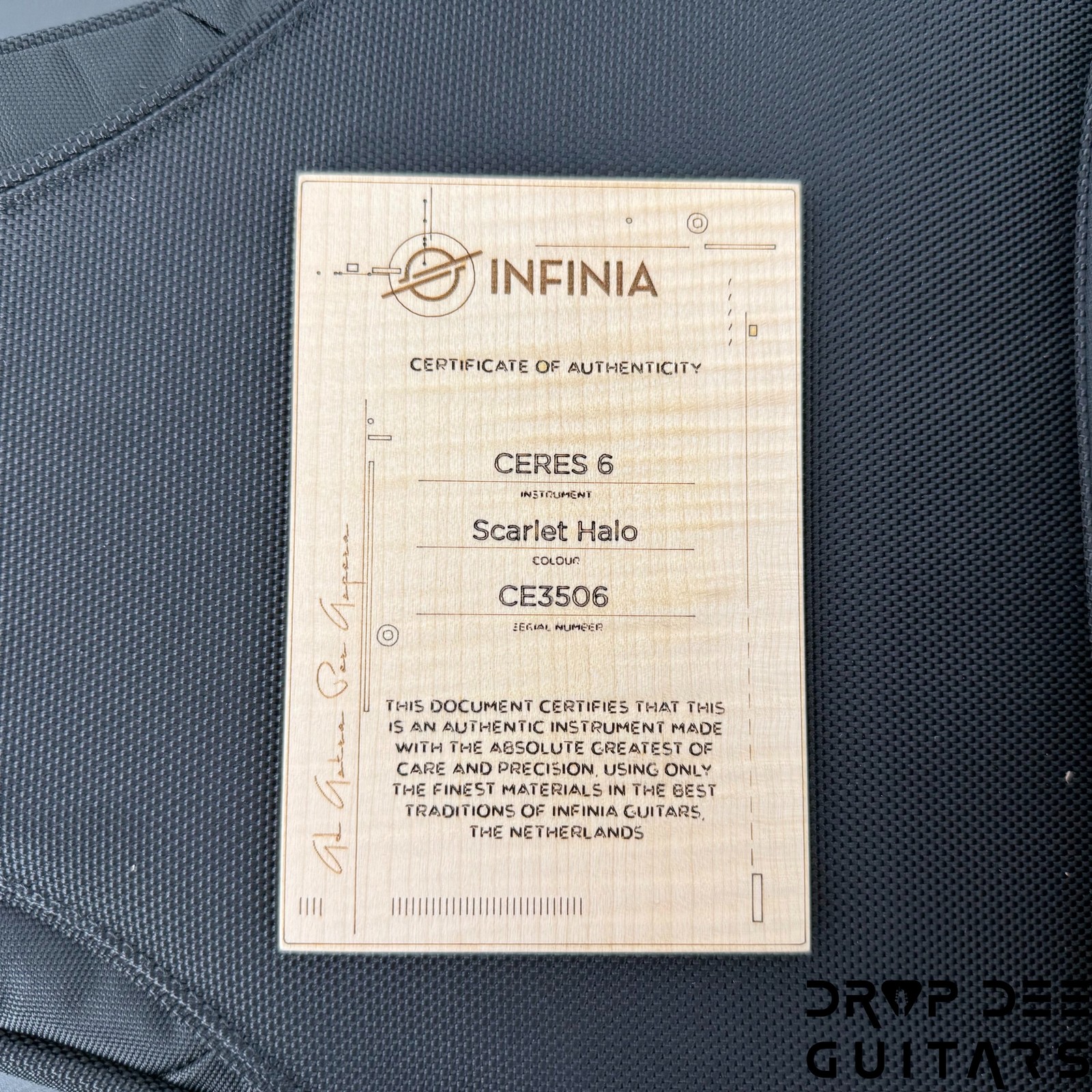 Infinia Ceres 6 Electric Guitar w/ Bag – Scarlet Halo
