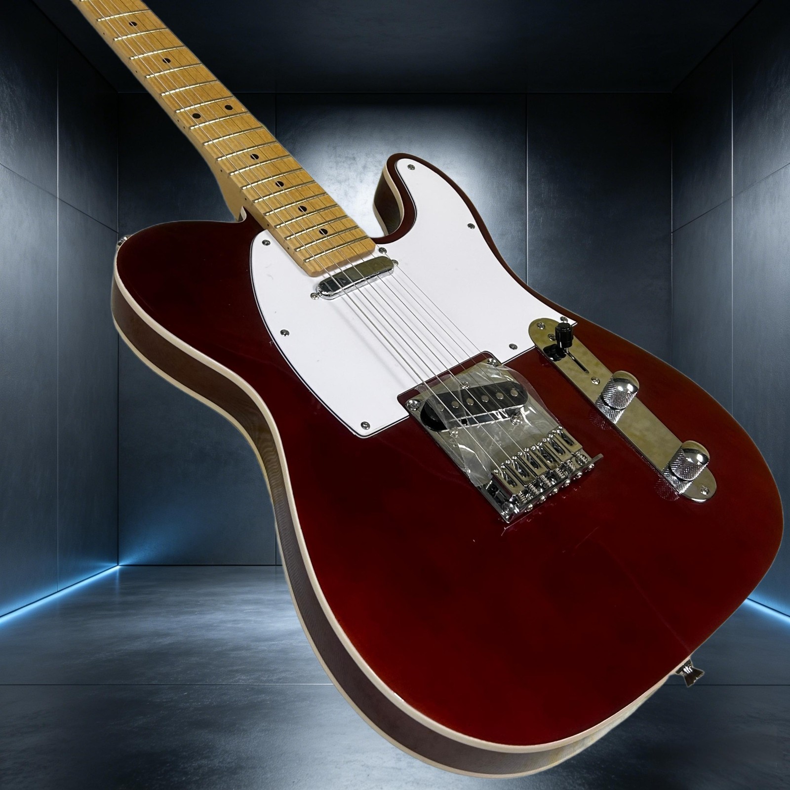 Electric Guitar Maple Fretboard Double Binding Wine Red Color Tele Guitar
