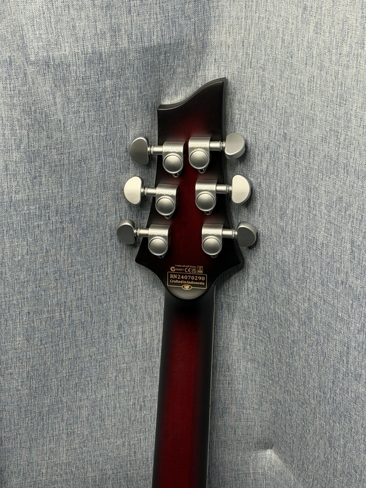 Schecter Guitar Research C-1 Platinum FR S Electric Guitar Satin Crimson Red