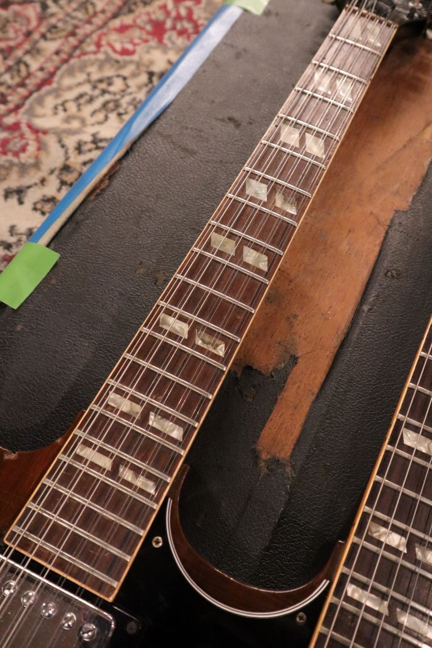 Gibson EDS-1275 Double Neck MID 70S MOD ~walnut~ Used Electric Guitar 1970
