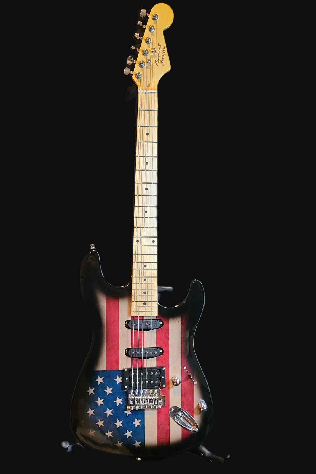 American Flag Style Stratocaster – Assembled in the USA/Free Shipping