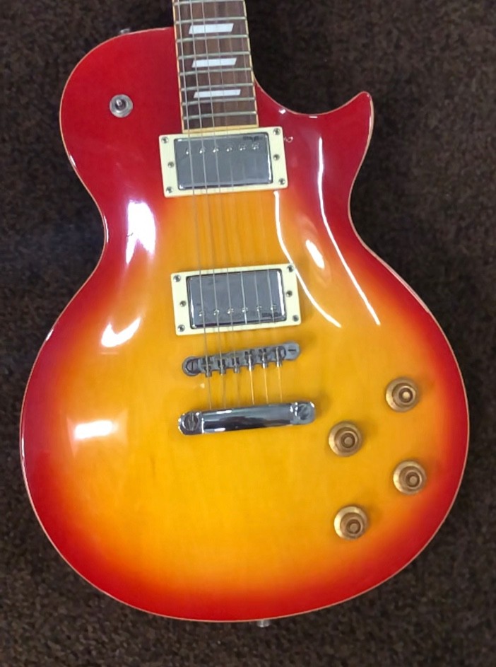Stagg LP style Cherry Sunburst Electric Guitar – USED AND COOL