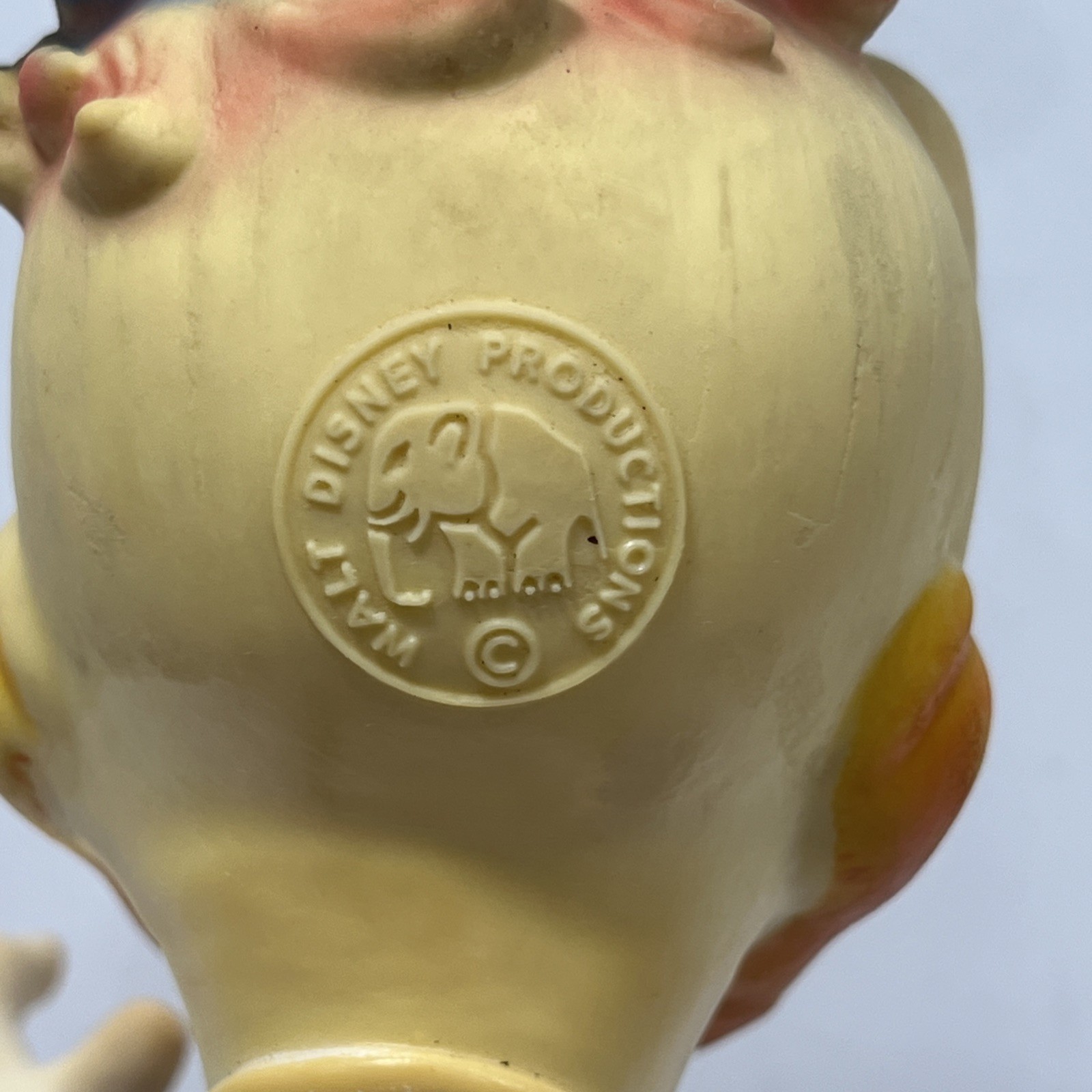 VINTAGE Disney Donald Duck Squeak Toy Large 10” LEDRAPLASTIC LEDRA 1962 Rare