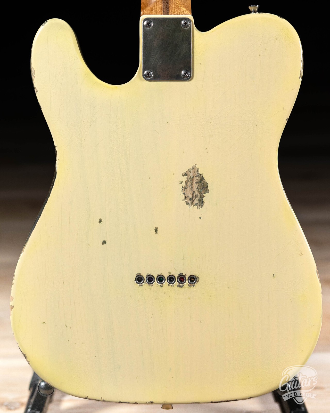 Newhall by LsL Tango 390 Chambered Swamp Ash T-Style w/ 3x P-90s – Vintage Cream