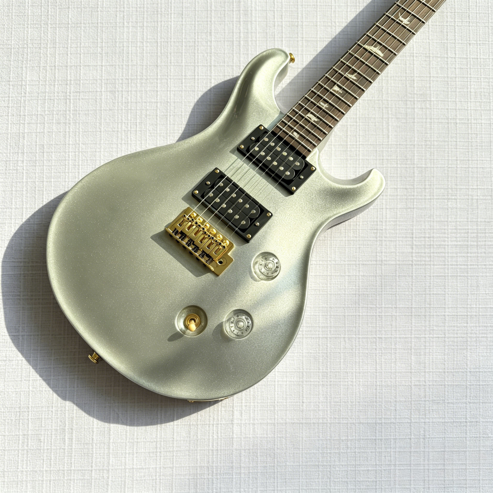 Ship US Sliver Electric Guitar Bird Inlay Rosewood Fingerboard