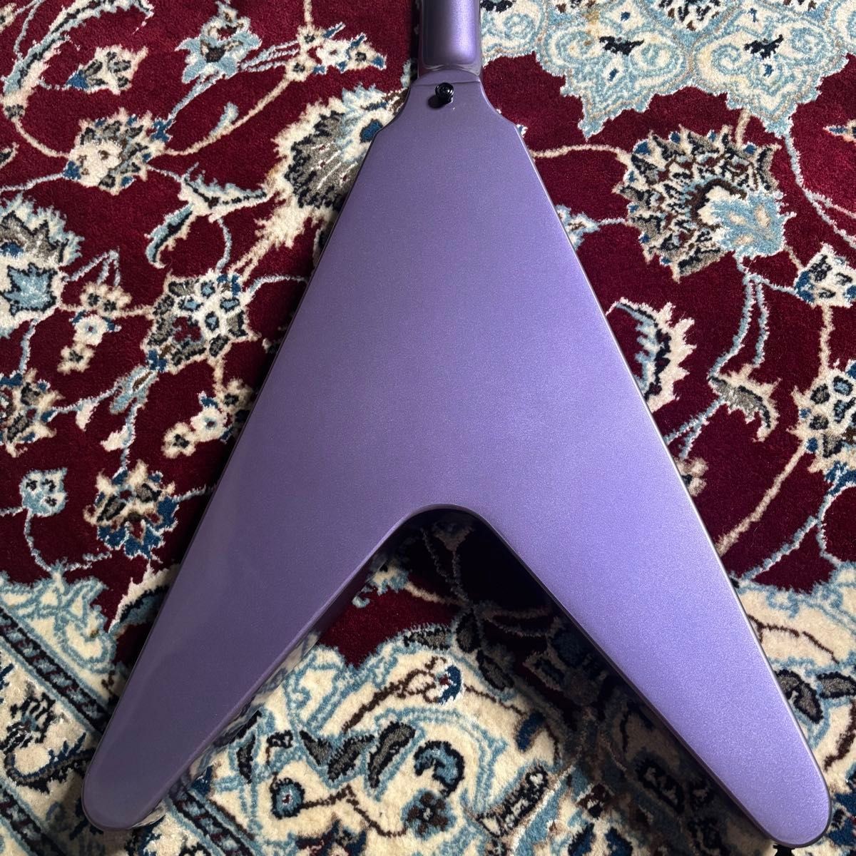 Epiphone Kirk Hammett Flying V Metallica 1979 Purple Metallic Electric Guitar