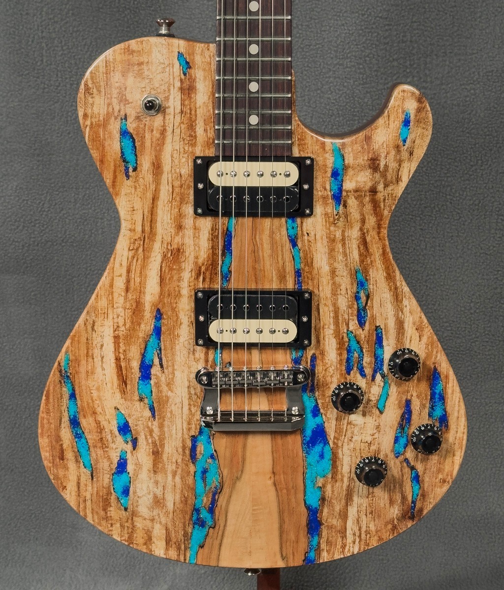 Knaggs Kenai Natural Spalt Turquoise Lapis Electric Guitar