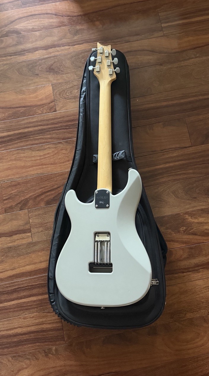 PRS Silver Sky Silver Moc Sand Satin, Rosewood, Gig Bag