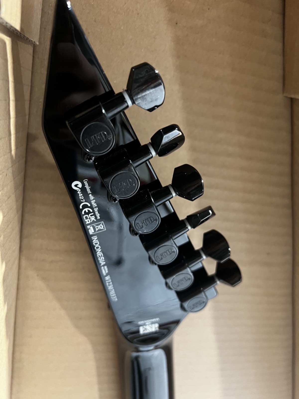 ESP LTD Gary Holt GH-SV-200 Signature Electric Guitar – Black, Rosewood