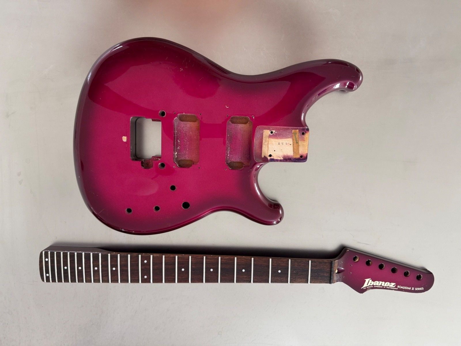 1985 Ibanez RS525 Roadstar II Original Rare Purple Haze Finish Guitar Body/ Neck