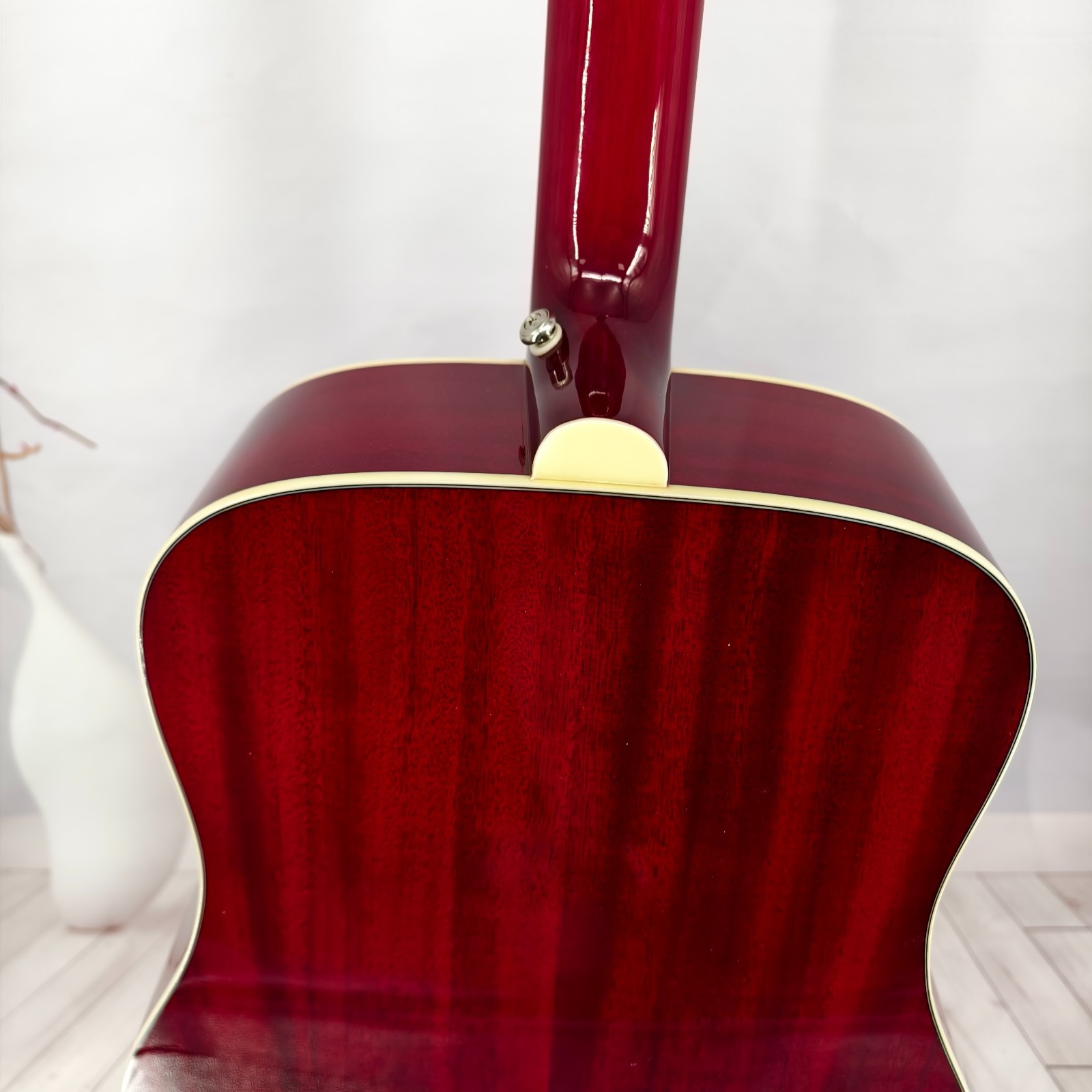 US warehouse Cherry Sunburst Hummingbird Dreadnought Acoustic Electric Guitar