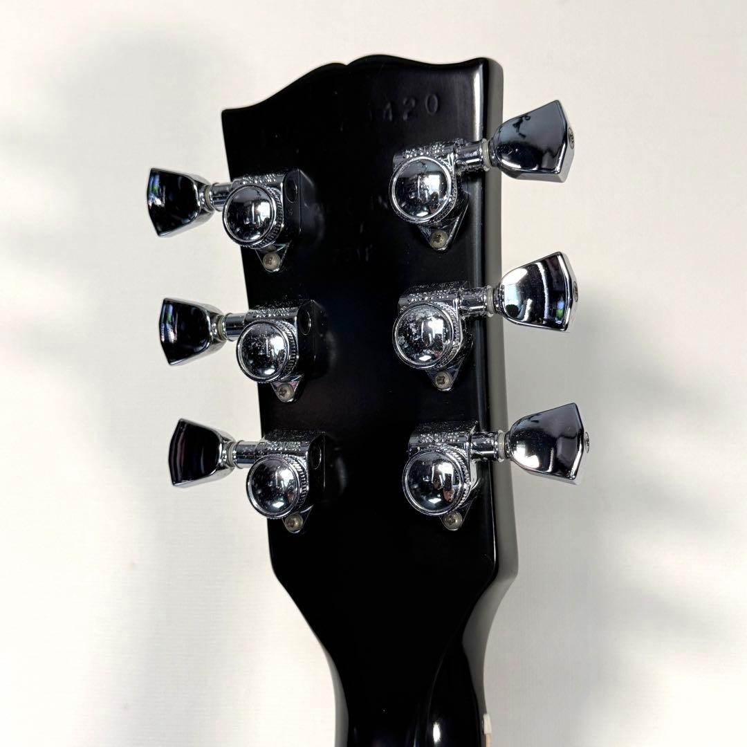 Gibson Les Paul Traditional P90 Ebony Black Gold Top Hat Knobs Hard Case Japan