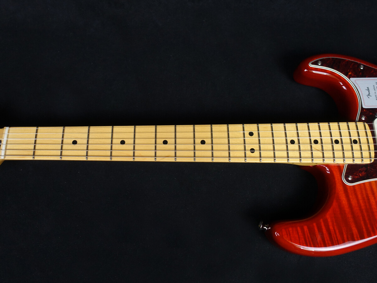 Fender 2024 Collection Made in Japan Hybrid II Stratocaster Flame Sunset Orange
