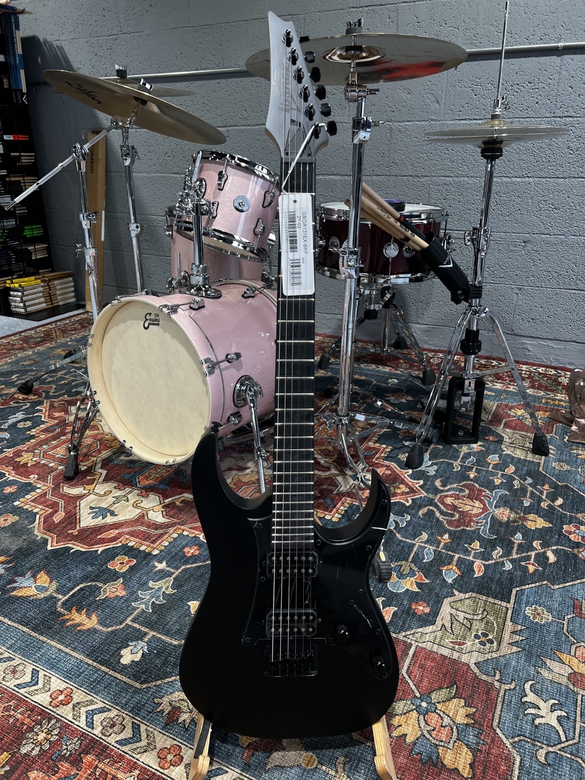 Ibanez GRGR131EX-BKF Gio Electric Guitar – Black Flat