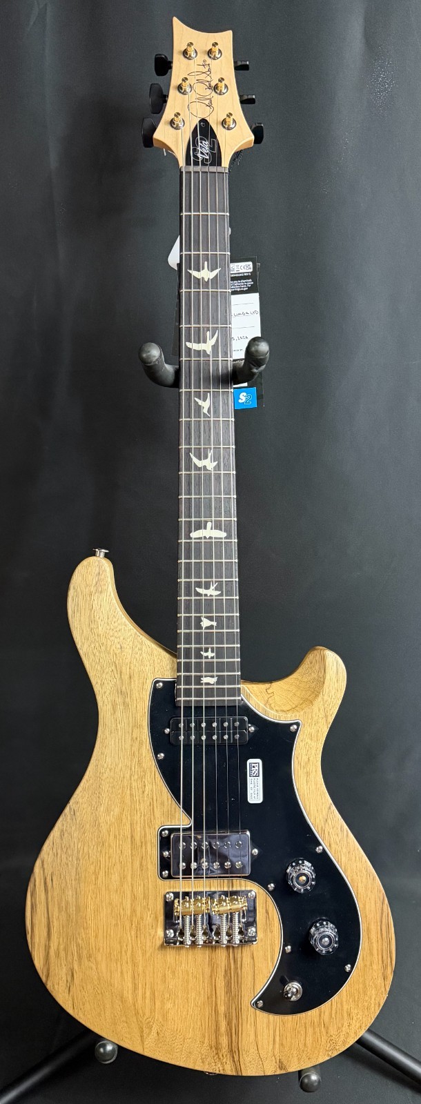 PRS S2 Vela Exotic Black Limba Limited Edition Electric Guitar Natural Satin