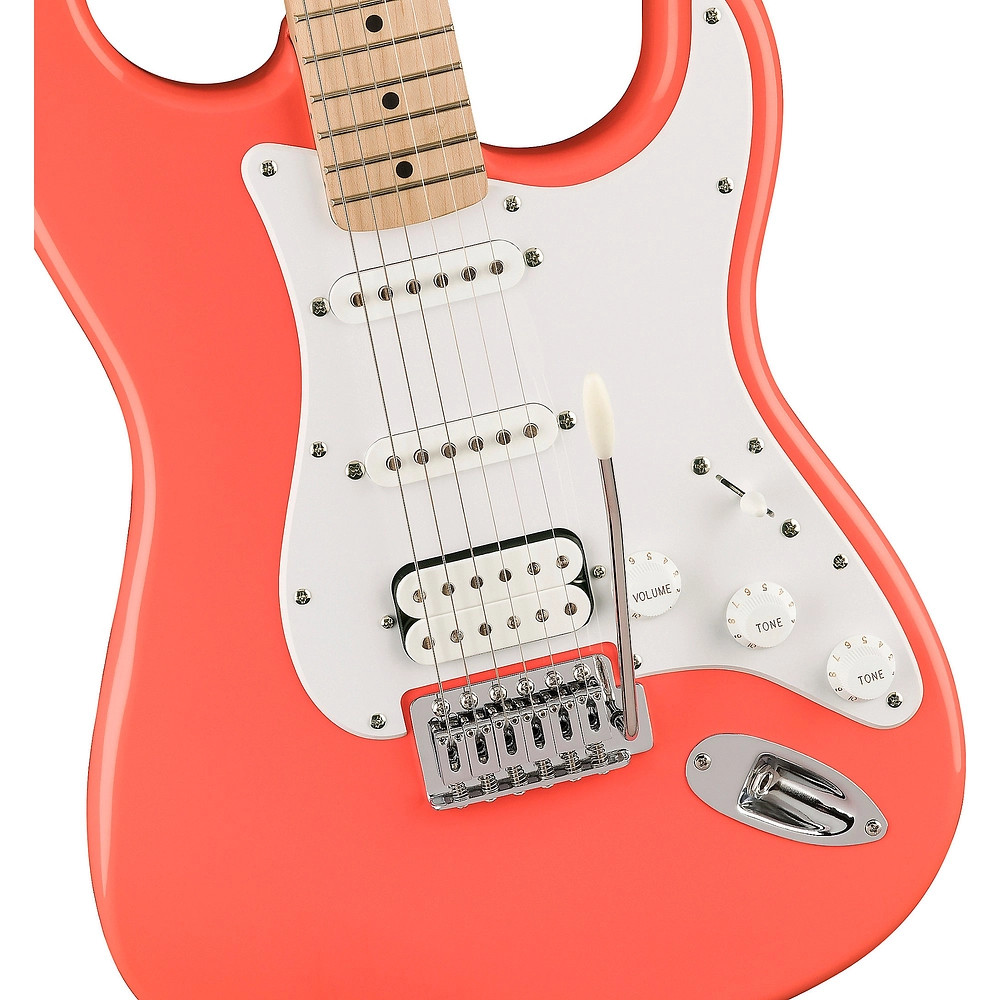 Squier Sonic Stratocaster HSS Maple Fingerboard Electric Guitar Tahitian Coral