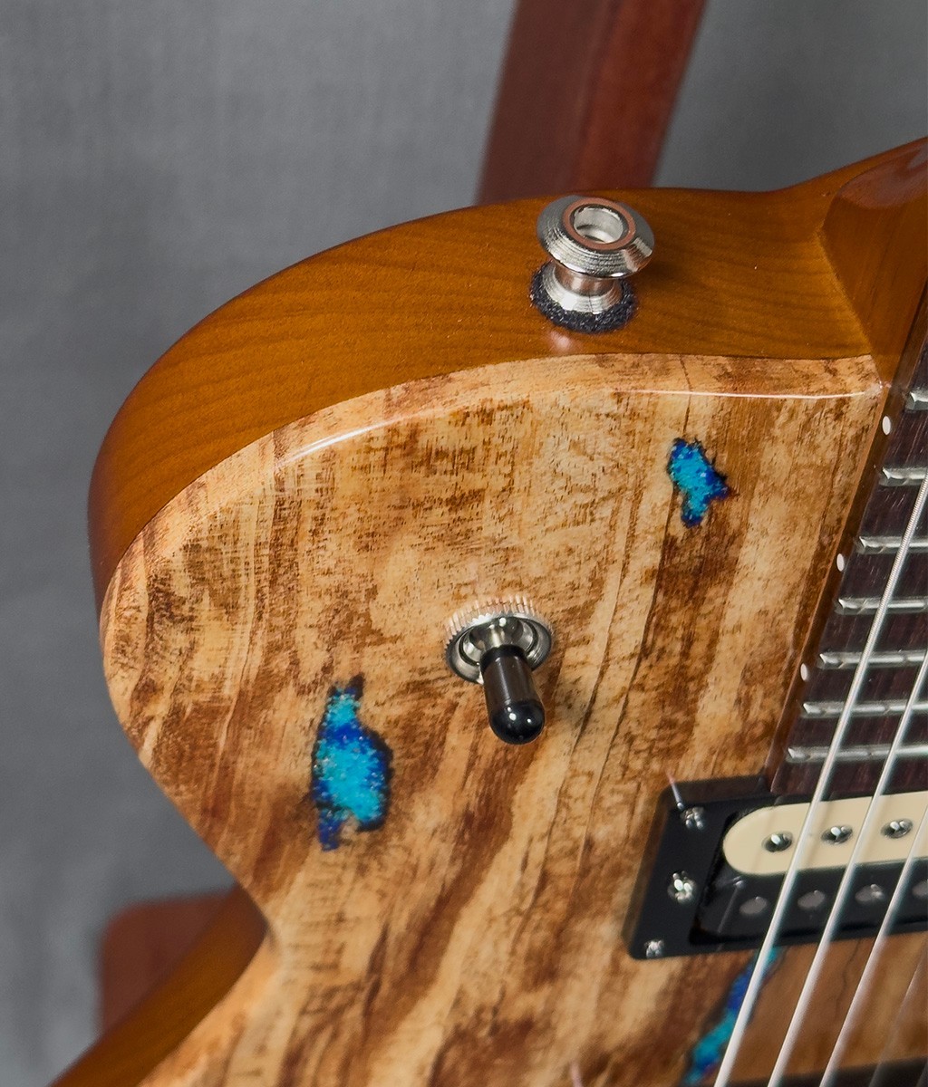 Knaggs Kenai Natural Spalt Turquoise Lapis Electric Guitar