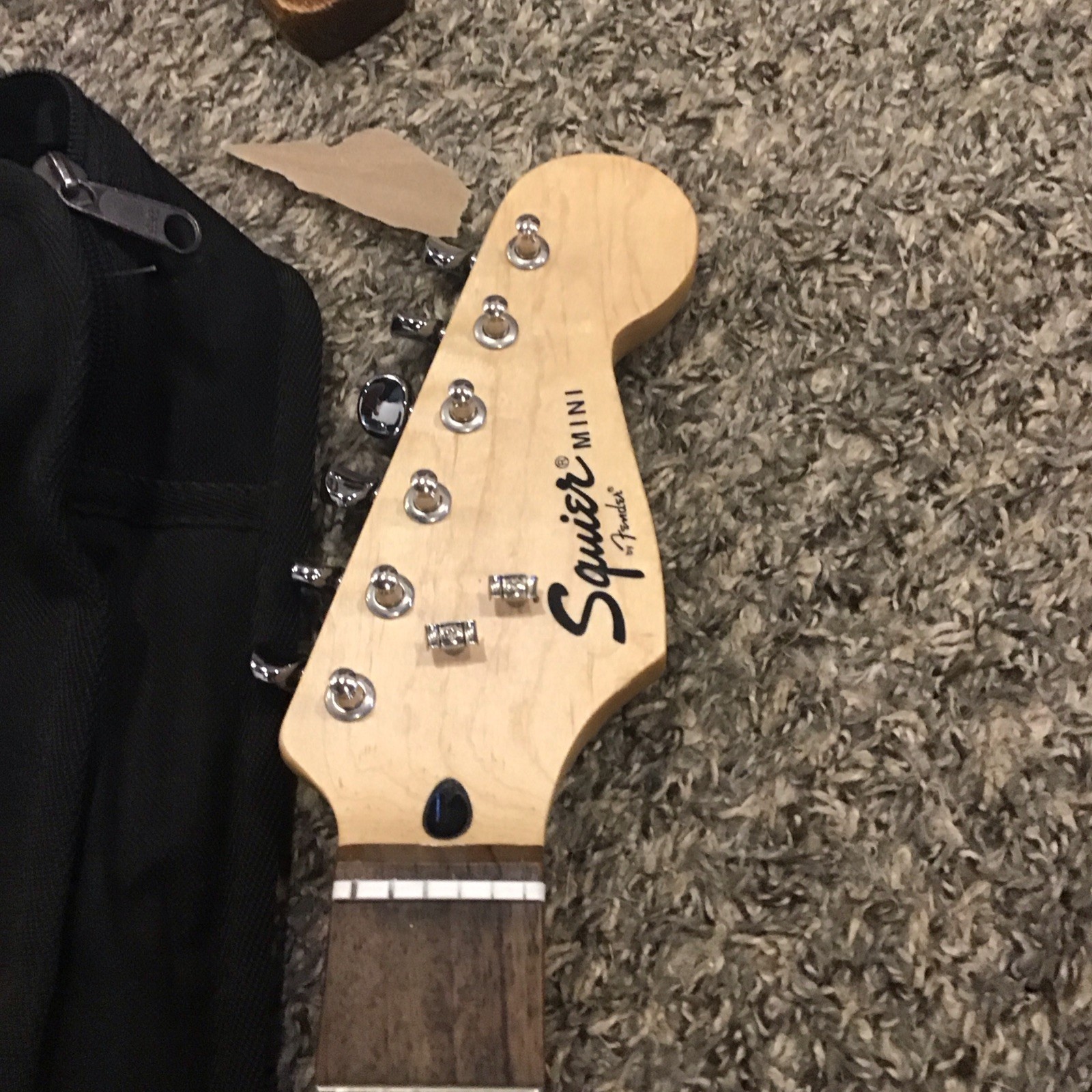 fender squier mini electric guitar, works