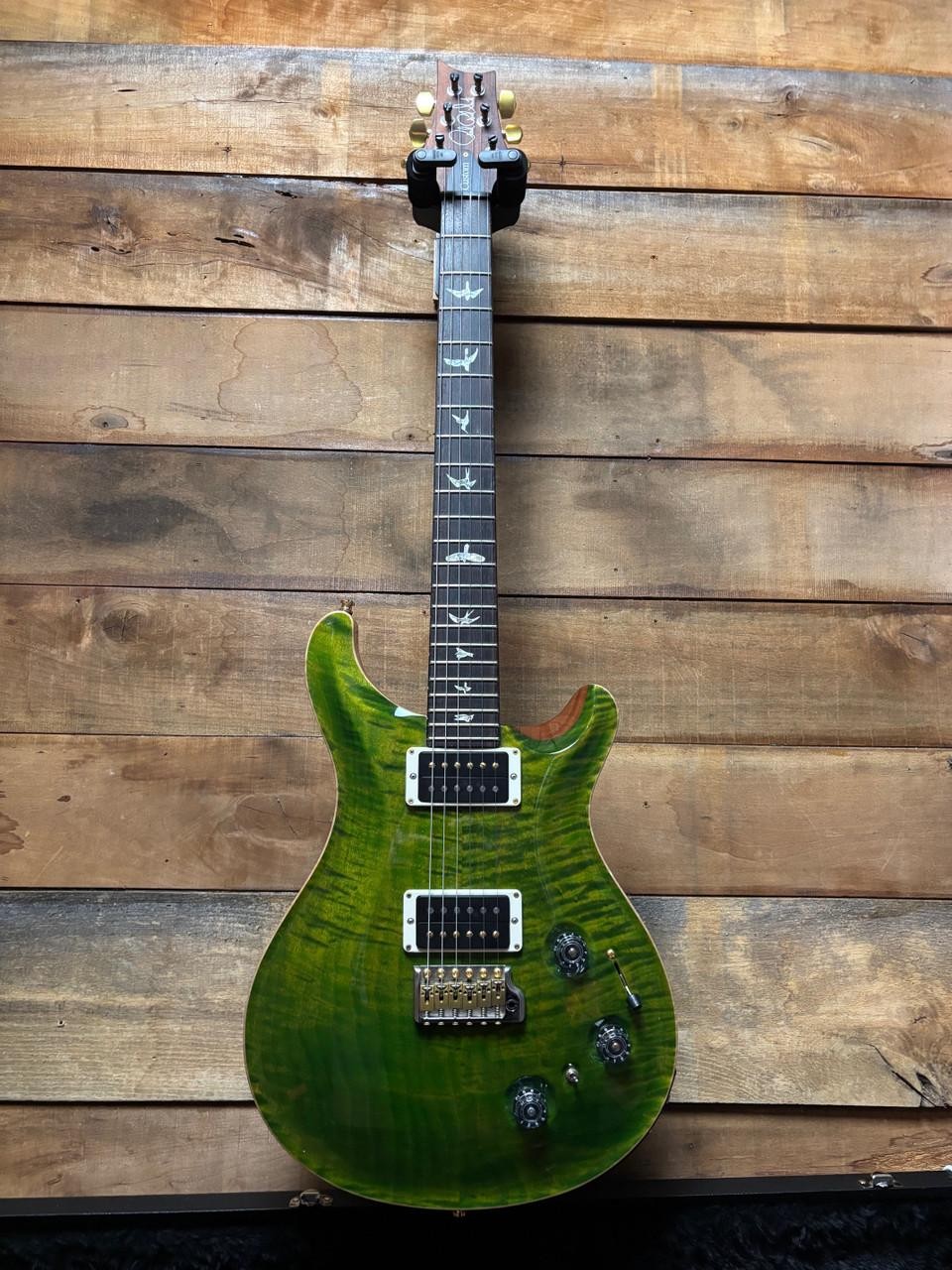 2019 PRS Custom 22 10-Top Piezo Trampas Green w/case