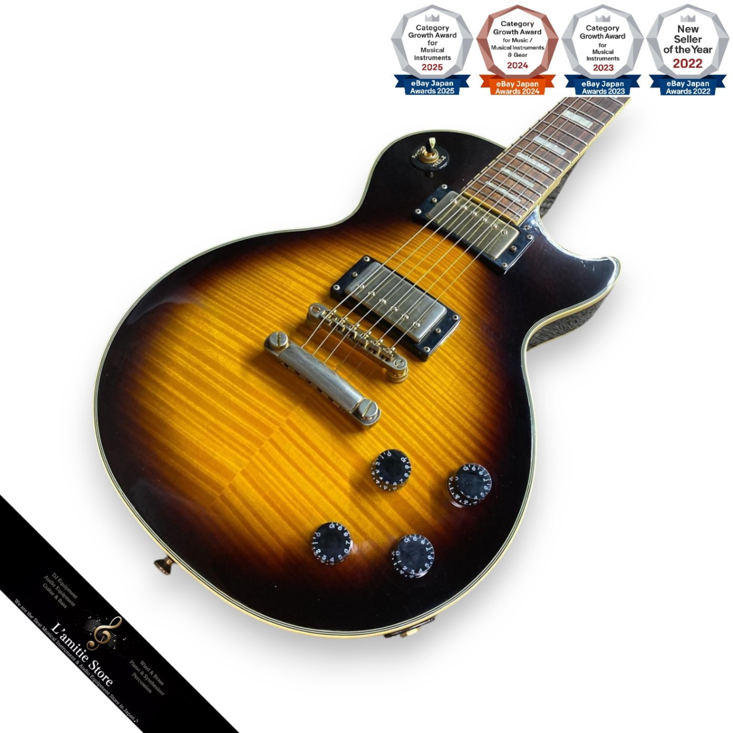 Epiphone Les Paul Custom Plus Electric Guitar Worn Finish