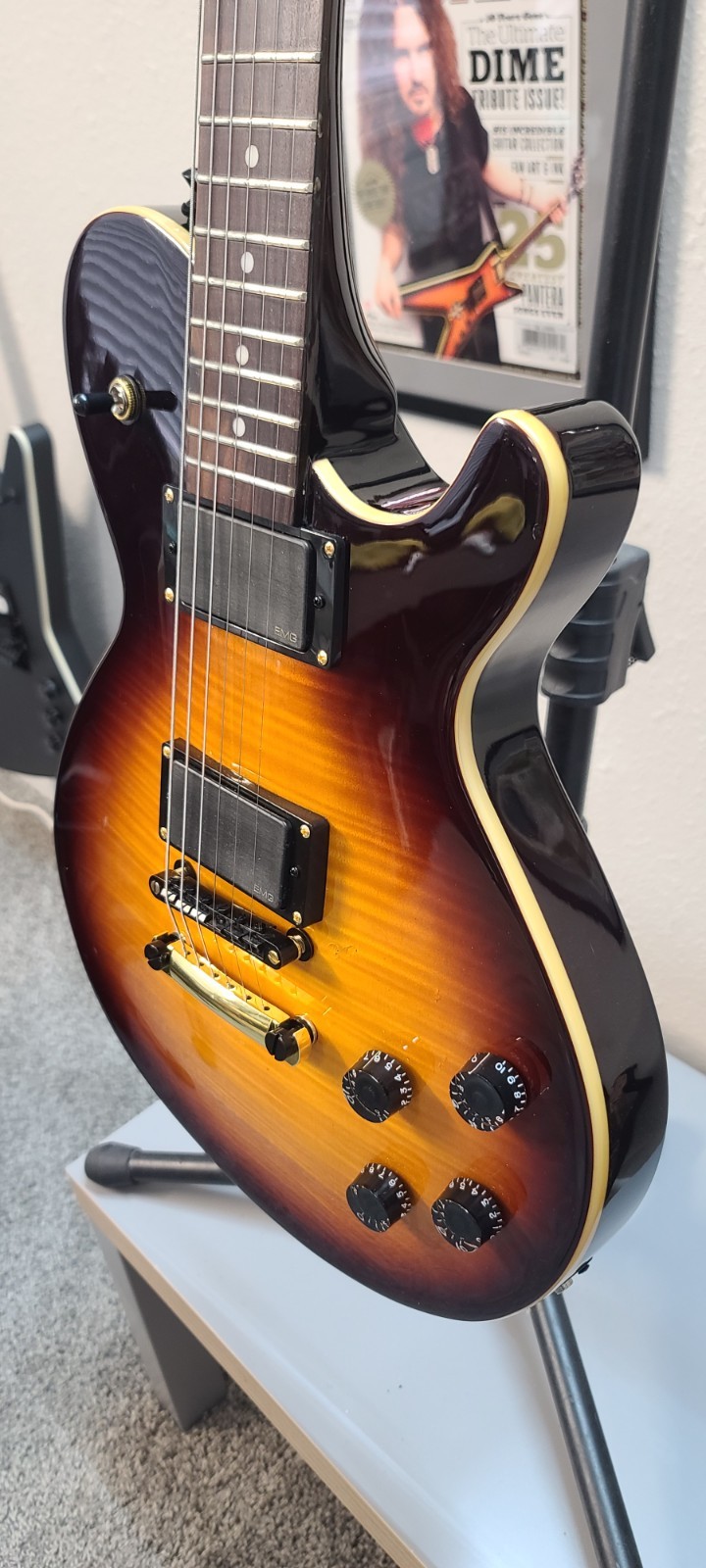 Dean Evo Deluxe EMG 81-85 Active Pickups! Maple Flame Top, Excellent Guitar!