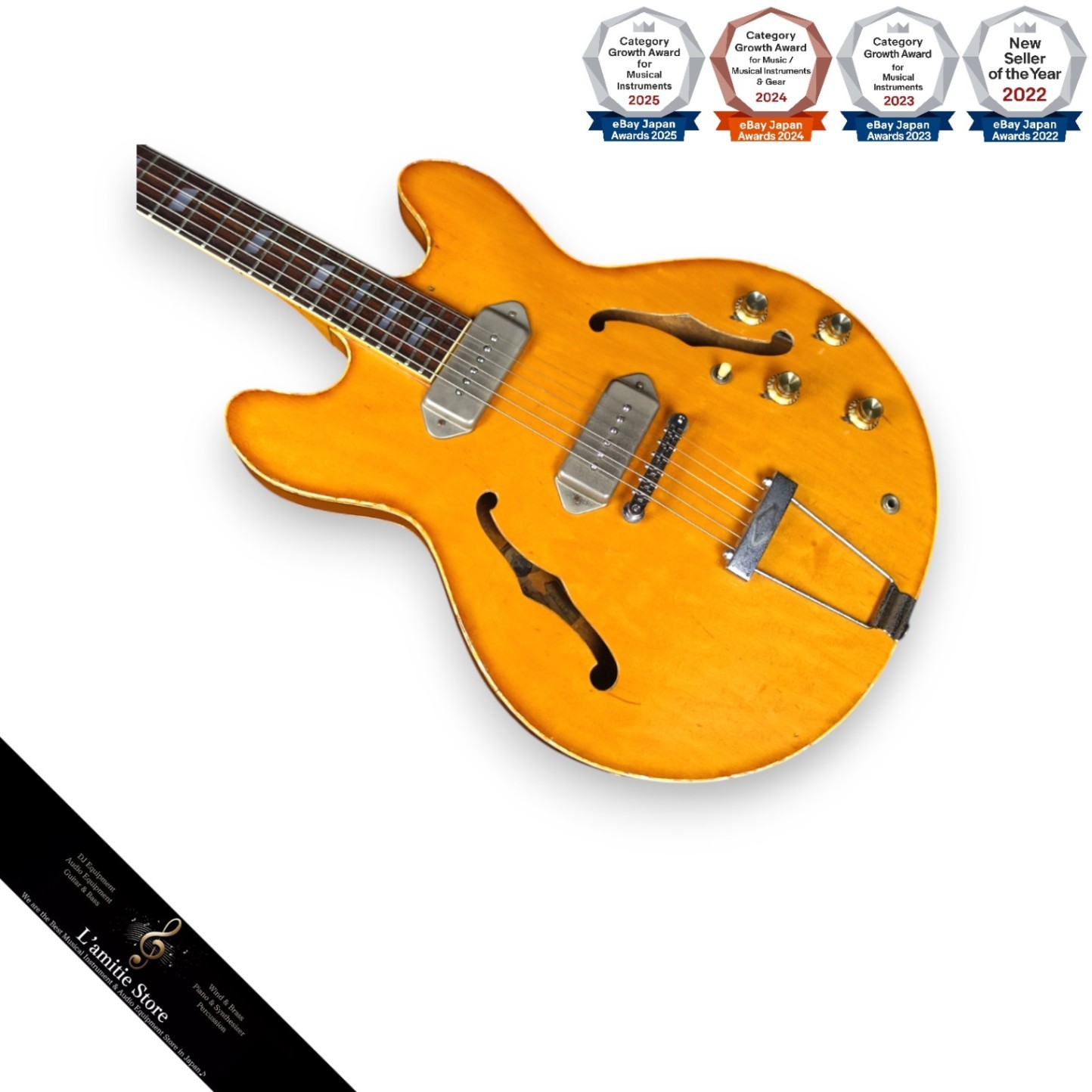 Epiphone Casino 1987 Vintage Natural SemiHollow Guitar Japan