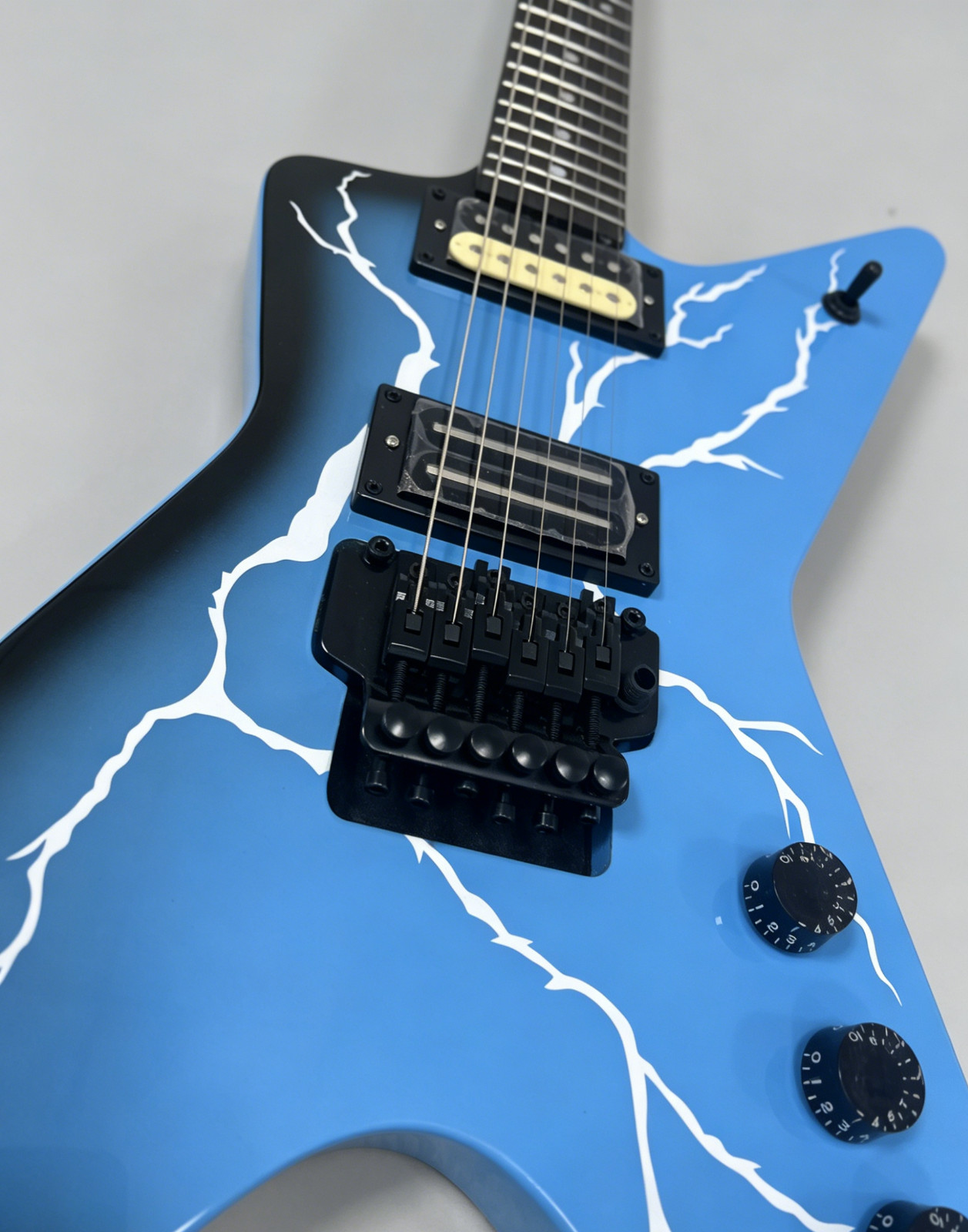 Dimebag Darrell “Dean From Hell” Blue Electric Guitar Floyd Rose Tremolo ShipUS
