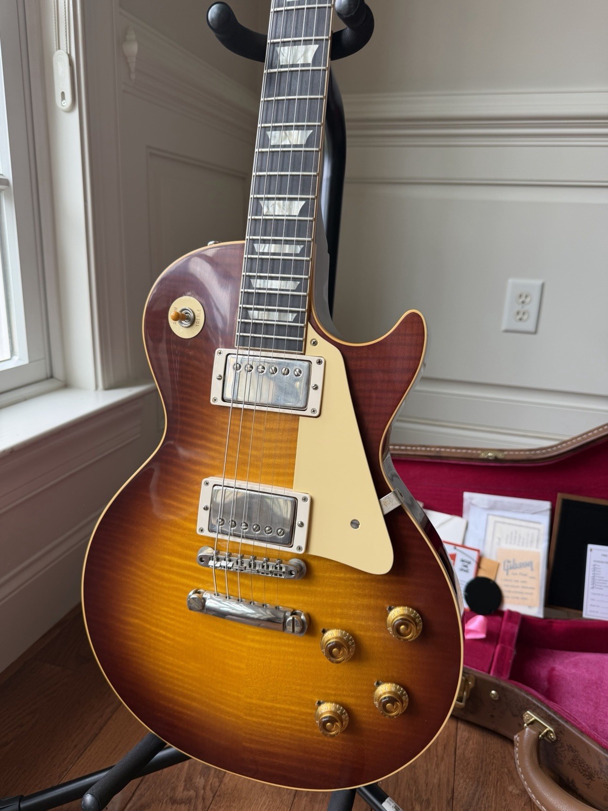 2026 Gibson Custom Shop Les Paul Standard ‘59 Reissue R9 VOS – Iced Tea Burst